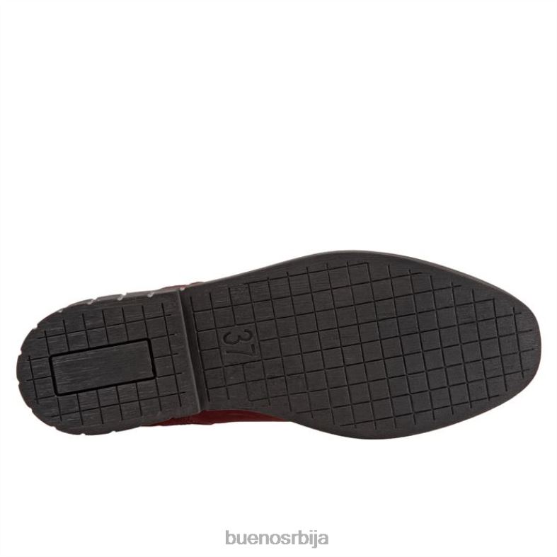 Жене Bueno Footwear храст чизме тамноцрвени нубук TN66258