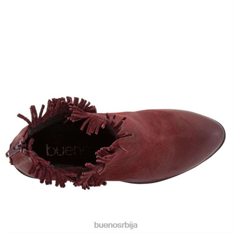 Жене Bueno Footwear Цатхи чизме тамноцрвени нубук TN66286